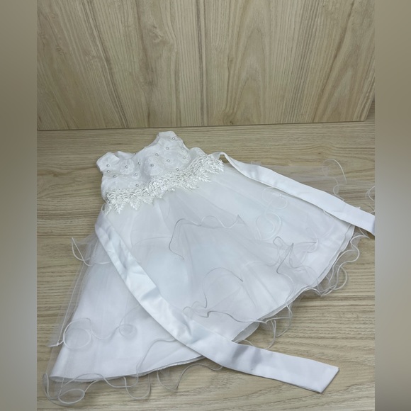 Diva Behavior White Tulle Toddler White Dress Sz 18 Mths - Picture 3 of 5